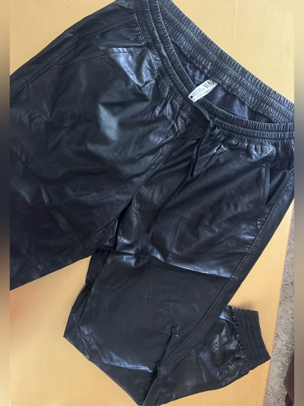 Zara faux leather pants